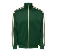 Only & Sons - ONSRIBER RLX LS ZIP STRIPE TRACK SWEAT Verde - Abbigliamento M Verde