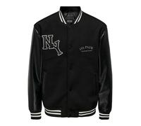 Only & Sons Giacca di mezza stagione 'ONSJay' nero / bianco Uomo - Abbigliamento - Giacche - Giacche da mezza stagione Only & Sons S