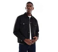 ONLY & SONS - Giacca trucker in camoscio sintetico nera-Nero S