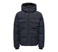 ONLY & SONS Hood Jacket Onselijah Pckt. Giacca con Cappuccio Otw Noos, Blazer Blu Marine, M Uomo