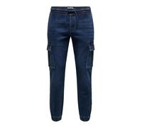 Only & Sons Jeans cargo 'WEFT' blu denim Uomo Only & Sons 29x30
