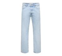 Only & Sons Jeans da Uomo ONSEDGE Loose 6986 - Relaxed Fit - Blu - Light Blue, Mix Blu Chiaro, 28W x 34L