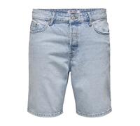 Only & Sons Jeans 'ONSEdge' blu chiaro Uomo - Abbigliamento - Pantaloni - Pantaloni corti e bermuda - Pantaloncini di jeans Only & Sons 31-32