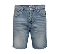 Only & Sons Jeans 'ONSEdge' blu denim Uomo - Abbigliamento - Pantaloni - Pantaloni corti e bermuda - Pantaloncini di jeans Only & Sons 29-30
