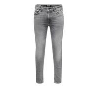 ONLY & SONS Onswarp Skinny MG 9828 Dcc DNM Noos Jeans Fit, Denim Grigio Medio, 28W x 30L Uomo