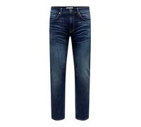 Only & Sons Jeans Taglio Normale Uomo ONSWEFT Vita Media Taglio Normale Jeans, Blu Denim, 38W x 32L