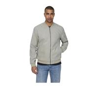 ONLY & SONS - Lucas Bomber in Finta Suede - - Jackets - Uomo - Grigio - XL