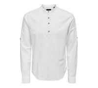 ONLY & SONS Maglia Maschile Onscaiden - Slim Fit XS S M L XL XXL Beige Bianco