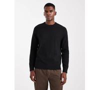 ONLY & SONS - Maglia nera slim in tessuto piqué-Verde XS