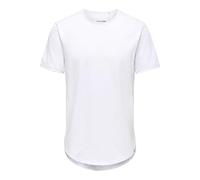 ONLY & SONS Maglietta da Uomo ONSBENNE, Bianco, M