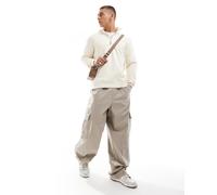 ONLY & SONS - Maglione accollato color crema con zip corta-Marrone XXS
