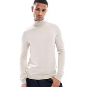 Only & Sons - Maglione beige accollato-Neutro 2XL