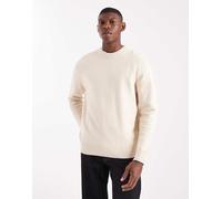 ONLY & SONS - Maglione comodo girocollo color crema-Bianco 2XL