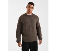 ONLY & SONS - Maglione girocollo a maniche lunghe marrone scuro 2XL