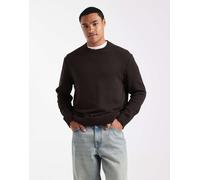 ONLY & SONS - Maglione girocollo marrone effetto invecchiato M