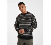 ONLY & SONS - Maglione girocollo nero e verde testurizzato XS