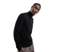 Only & Sons - Maglione lavorato nero con zip corta XL