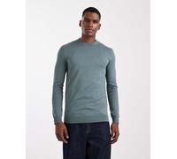 ONLY & SONS - Maglione regular fit girocollo blu ottanio-Verde 2XL