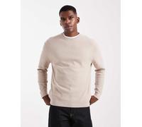 ONLY & SONS - Maglione slim fit color talpa lavorato a nido d'ape-Marrone 2XL