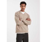 ONLY & SONS - Maglione spazzolato beige con scollo a V-Neutro L