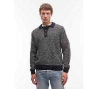 ONLY & SONS - Maglione strutturato con colletto a contrasto blu navy XL