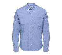 ONLY & SONS onsALVARO LS Oxford Shirt Noos Camicia Formale, Blu (Cashmere Blue Cashmere Blue), X-Small Uomo
