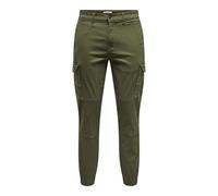 ONLY & SONS Male - Pantaloni Cargo Affusolati, Olive Night, 29W x 30L