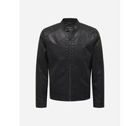 Only & Sons Giacca di mezza stagione Mike in pelle sintetica nera Taglia L