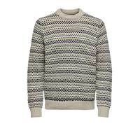 Only & Sons Musa Reg Crew Neck Beige - Taglia M Abbigliamento Uomo Maglieria