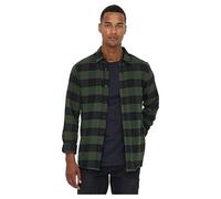 Only & Sons NOS Onsgudmund LS Checked Shirt Noos Camicia, Verde (Forest Night Forest Night), X-Large Uomo