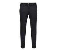 Only & Sons NOS Onsmark Pant Stripe Gw 3727 Noos, Pantaloni Uomo, Nero (Black Black), 48 /L34 (Taglia Produttore: 33)