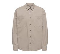 ONLY & SONS Onsalp Canvas Overshirt 0359 Noos, Desert Tortora, M Uomo