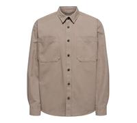 ONLY & SONS Onsalp Canvas Overshirt 0359 Noos, Desert Tortora, XXL Uomo