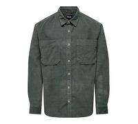Only & Sons - ONSALP RLX 2PKT WASHD CORD LS SHIRT NOOS Verde - Abbigliamento M Verde