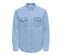 Only & Sons ONSBANE Denim 3247 DNM Shirt Noos, Camicia Uomo, Medium Blue Denim,