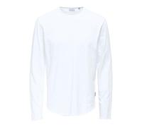 ONLY & SONS Onsbenne Longy LS Tee Vd, Bianco, XXL Uomo