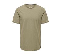 Only & Sons Onsbenne Longy SS Nf 7822 Noos - Maglietta A Maniche Corte, T-Shirt Uomo, Cincillà, L