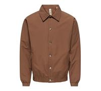 ONLY & SONS Onsbratt Life T2t Padded Coach Jacket Giacca Imbottita, Friar Brown, L Uomo
