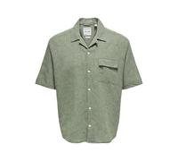 Only & Sons Onscaiden Life Relax SS Resort 1pkt Shir Camicia a Maniche Corte Uomo