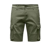 ONLY & SONS Onscam Stage Cargo Shorts 6689 Life Noos Pantaloncini, Verde-Deep Lichen Green, M Uomo