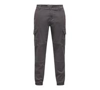 ONLY & SONS Onscarter Life Cargo Cuff 0013 Pant Noos Pantaloni, Gessato Grigio, 31 W/32 L Uomo