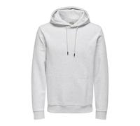 ONLY & SONS - Felpa con cappuccio slim grigio chiaro M