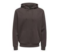 Only & Sons Onsceres Sweat Noos - Felpa con Cappuccio da Uomo, Mulch, S