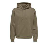 ONLY & SONS Onsconnor Reg-Felpa con Cappuccio Noos, Caribou, L Uomo