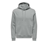 ONLY & SONS Onsconnor Reg Sweat - Felpa con Cappuccio Noos, Grigio miraggio, S
