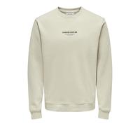 ONLY & SONS Onscurated Reg Crew Neck Sweat Maglia di Tuta, Rivestimento Argento, M Uomo