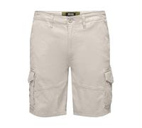 ONLY & SONS Onsdean-Mike Life 0032-Pantaloncini Noos Pantaloncini Cargo, Raggio di Luna, M Uomo