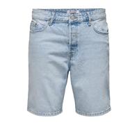 ONLY & SONS ONSEDGE LB 2041 AZG DNM Shorts, Mix Blu Chiaro, M