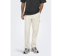 Only & Sons - ONSEDGE STRAIGHT CAR ECRU1088PIMDNM NOOS Beige - Abbigliamento 32 X 34 Beige