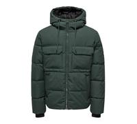 ONLY & SONS Onselijah Pckt. Giacca con Cappuccio Otw Buffer, Darkest Spruce, M Uomo